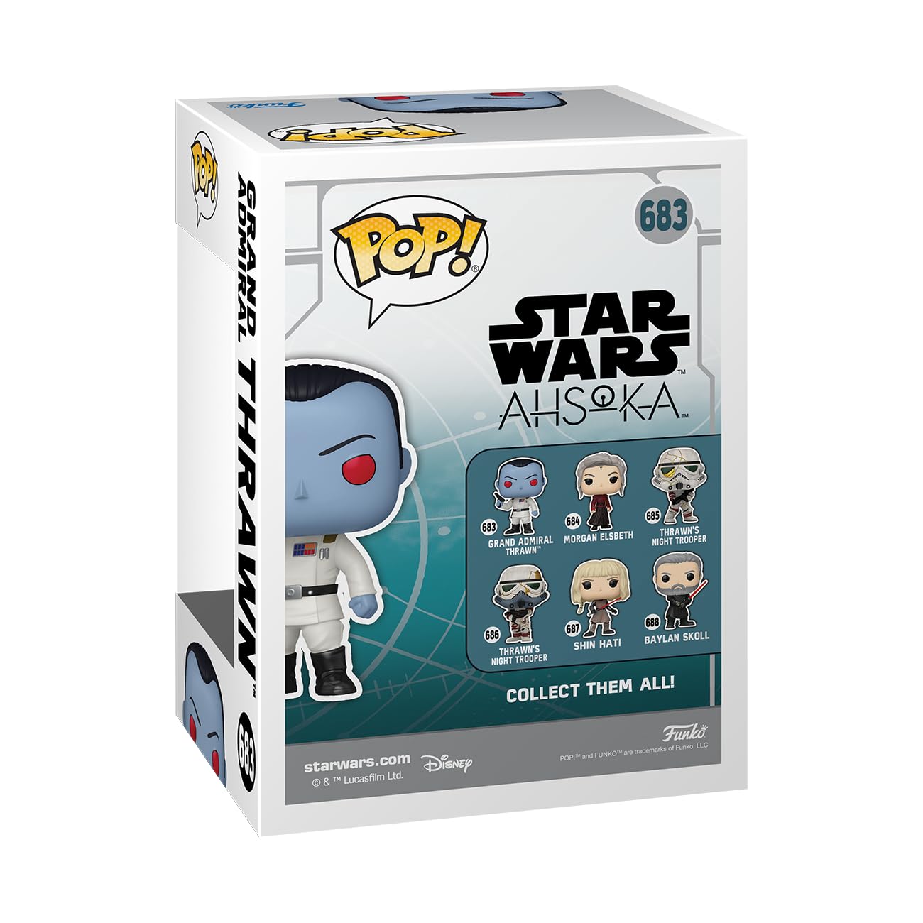 Funko Pop! Vinyl: Star Wars Ahsoka - Pop!1 - Collectable Vinyl Figure - Gift Idea - Official Merchandise - For Kids & Adults - Tv Fans - Model Figure For Collectors And Display