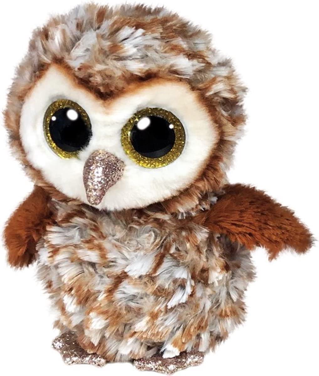 Ty Beanie Boos T36326 Percy Barn Owl Plush Toy, Multicolored, 15cm Fabric