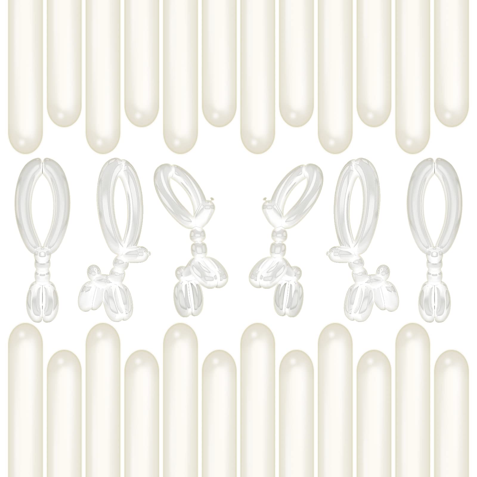 200 Pieces 260 Balloons Clear Twisting Balloons 260Q Long Balloons For Balloon Animals Making Weddings Birthdays Christmas Party