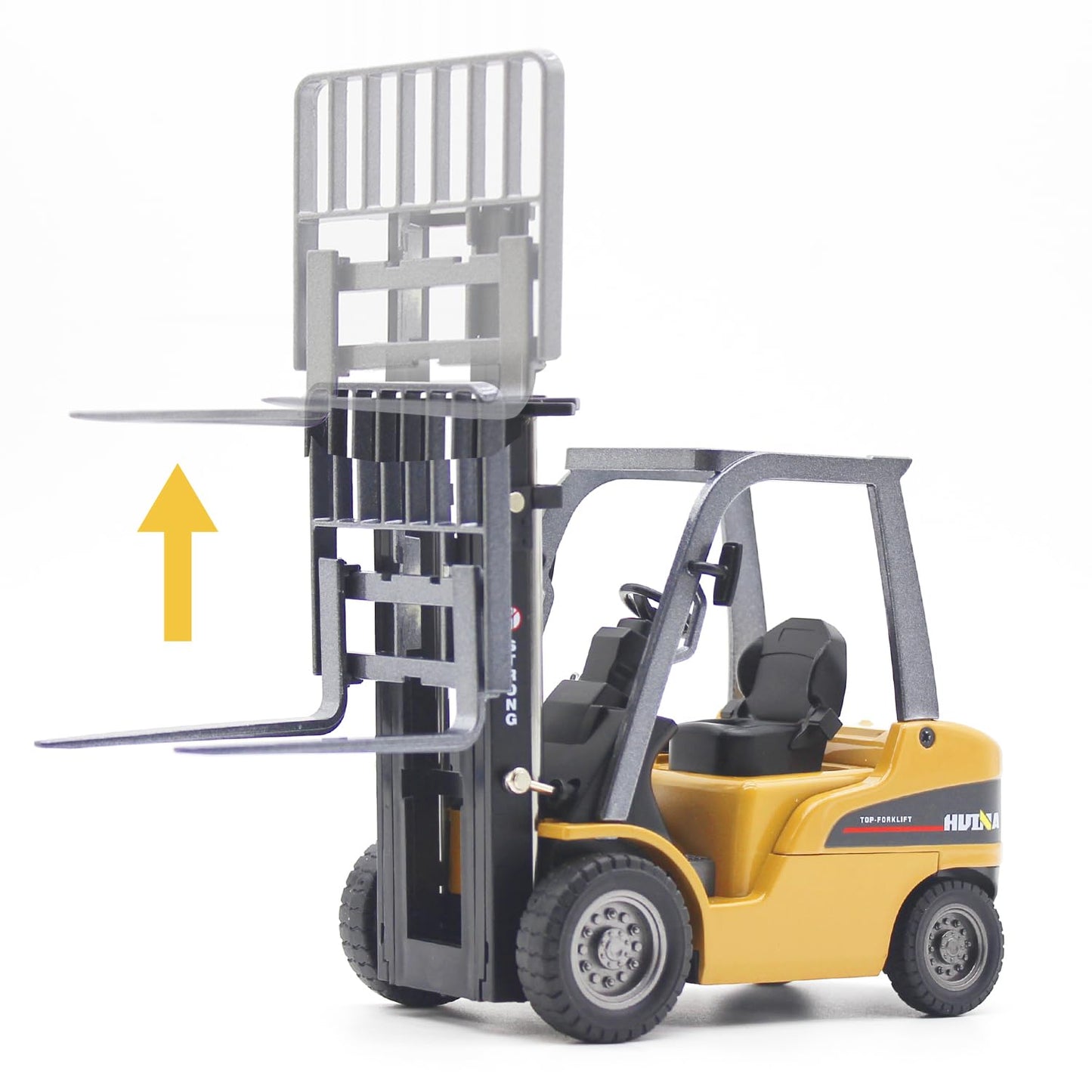 Dollox Die-Cast Forklift Truck Toys 1/50 Scale Metal Engineering Vehicle Fork Truck High Detail Construction Vehicles Model Coll