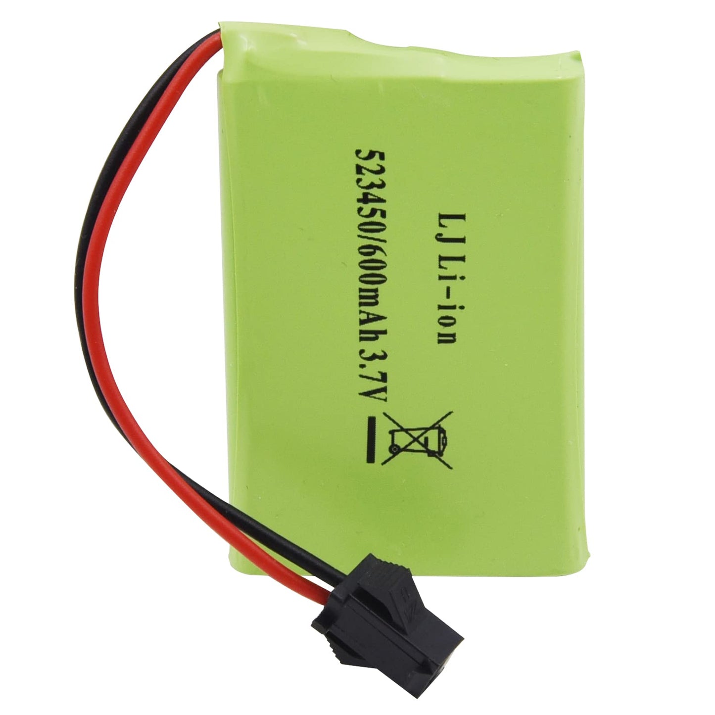 Blomiky 2 Pack 3.7V 600mAh Lithium Rechargeable Battery and 2 USB Charger Cable Compatible with Some Remote Control Robot Dog K9