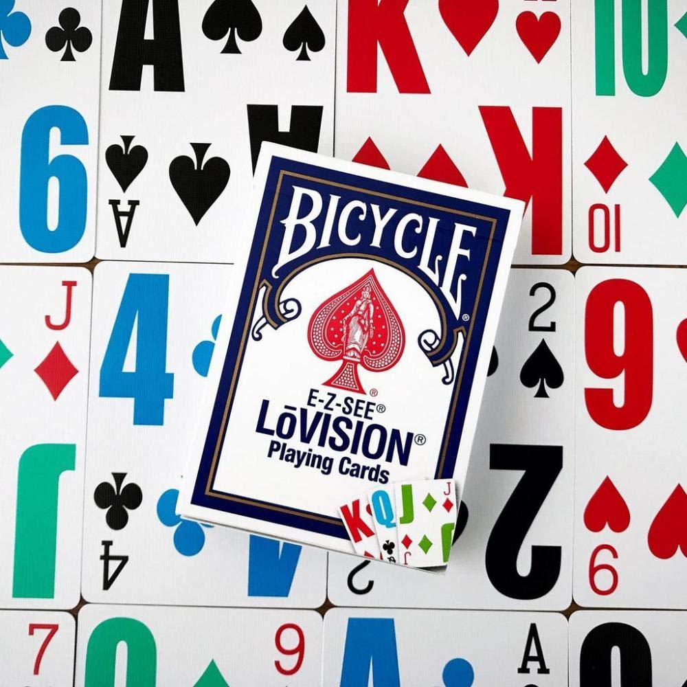 Bicycle Lo- Vision Playing Cards Blue Deck