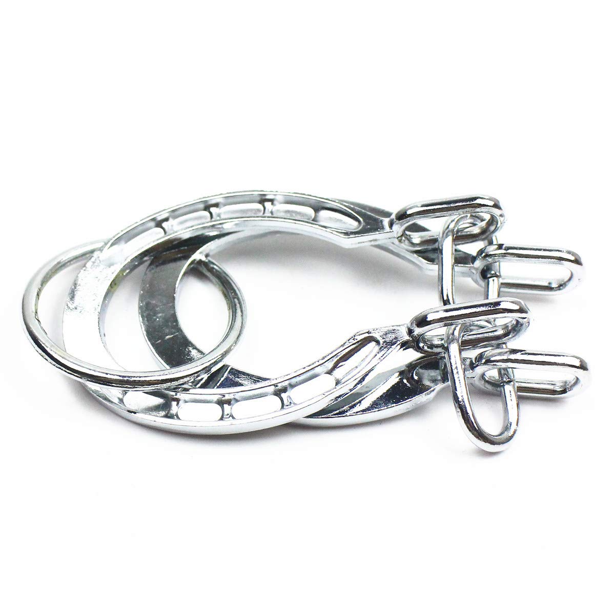 Magikon Traditional Brain Teaser, Classical Metal Horseshoe Puzzle (Silver, Normal)