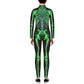 Remimi Boy'S Skeleton Skin Costume Zipper Girls Halloween Bone Skull Bodysuit Outfits Green M