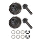 Amk 2 Sets Metal Scx10 Iii Bevel Gear, Ring Pinion Gear Set, -11% 8T-27T 1/10 Capra Underdrive Differential Axle Gears For Rc Cr