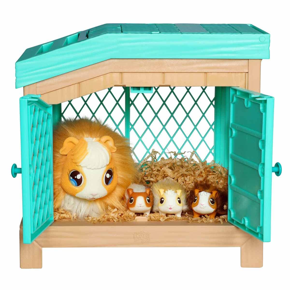 Little Live Pets - Mama Surprise | Soft, Interactive Guinea Pig And Her Hutch, And Her 3 Babies. 20+ Sounds & Reactions. For Kids Ages 4+, Multicolor, 7.8 X 11.93 X 11.38 Inches