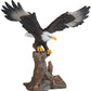 Stealstreet Bald Eagle On Brown Branch Figurine, 6.75'