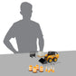 John Deere ERTL Big Farm John Deere Skid Steer Set - 1:16 Scale - Construction Toys Includes Barrels and Cones - Kids Toys Ages