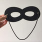 LOVINSHOW 2pcs Black Superhero Felt Eye Masks Halloween Dress Up Masks Cosplay Half Masks with Elastic Rope (2)