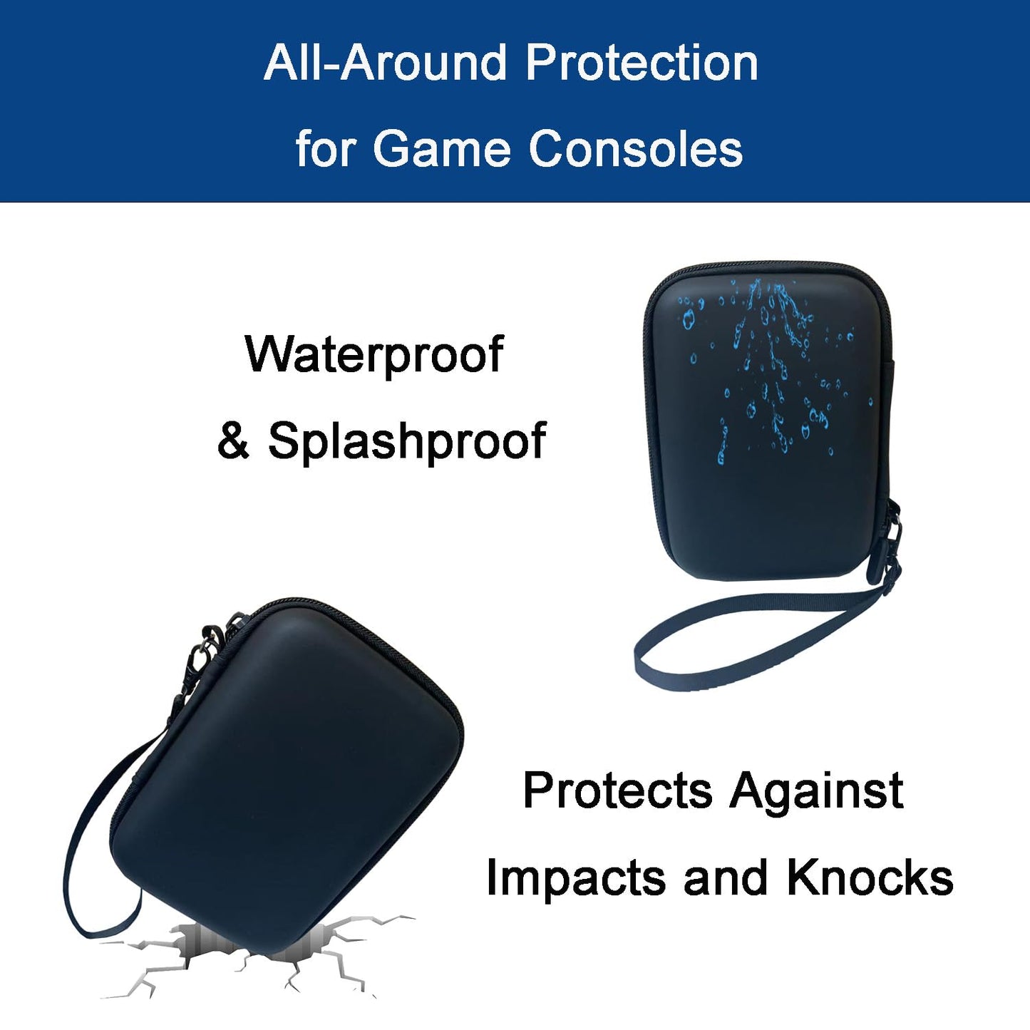 Xmaspanda Carrying Case With Screen Protector For Rg353V / Xu10 / Rg35Xx / Rg353Vs / R36S Handheld Game Console, Rg353V / Rg35Xx