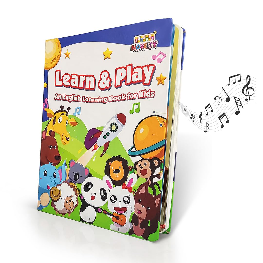 Fizzytech Intelligent Book For Kids  Learn And Play Sound Book For Kids, Musical Educational Toy For Toddlers, Interactive Lear
