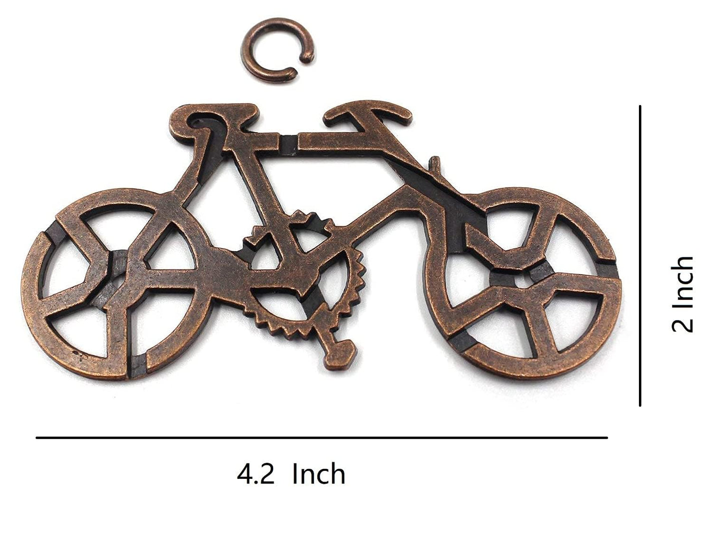 Shuyue Bicycle Metal Puzzle Lock Iq Test Mind Game Toys Brain Teaser Metal Puzzles Magic Trick Toy Metal Iq Puzzle For Kids And Adults