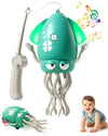 Magic Dancing Octopus Toy  Smart Tentacle Explorer  Wiggly Wonder Interactive Fun Octopus  Crawling Dancing Automatic Obstacle Sensor Toys  Crazy 8-Leg Wiggly Robotic with Music (Green)
