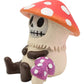 Ebros Gift 2.75' Tall Furrybones Kinoko The Fungi Toadstool Mushroom Collectible Figurine Skeleton Monster Mushrooms Hooded Costume Furry Bones Skeletons Statue