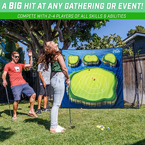 Gosports Chip N' Stick Golf Chipping Mat Game With Golf Balls - Choose Classic, Darts Or Islands