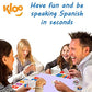 Kloo Learn Spanish Card Game | 'Food & Drink' Vocabulary | Fun For Family Kids Adults School | Speak 100'S Words In A Flash | Th
