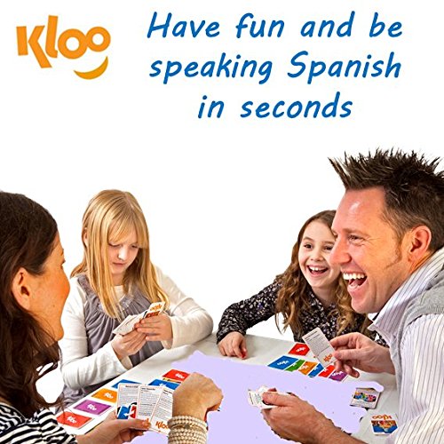 Kloo Learn Spanish Card Game | 'Food & Drink' Vocabulary | Fun For Family Kids Adults School | Speak 100'S Words In A Flash | Th