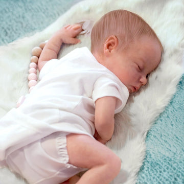 Ksbd Reborn Baby Dolls Delilah With Realistic Veins, 18 Inch Sleeping Newborn Baby Girl Doll, Lifelike Vinyl Silicone Reborn Doll With Weighted Cloth Body, Advanced Painted Gift Set For Kids Age 3+
