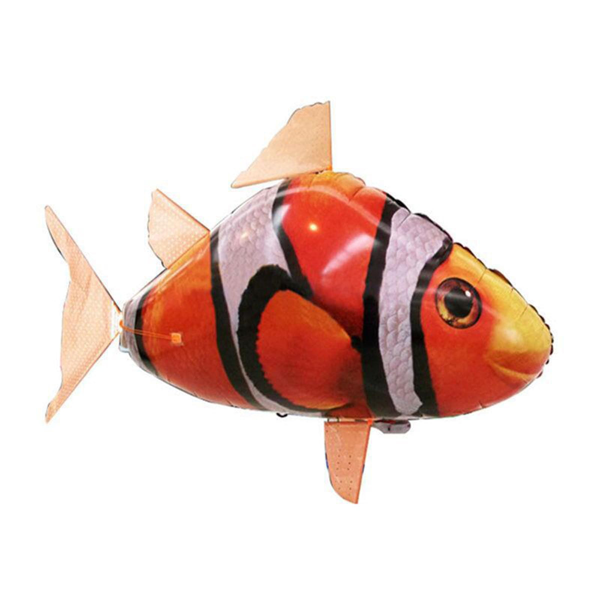 Remote Control Flying Clownfish RC Inflatable Animal Balloon Toy AntiGravity Indoor Toy for Party Decorations & Birthday (Orang