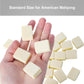 GUSTARIA 32 Pcs Blank Mahjong Tiles Set - 1.2" Ivory Plastic Tiles for American Mahjong, Ideal for Replacing Lost Tiles
