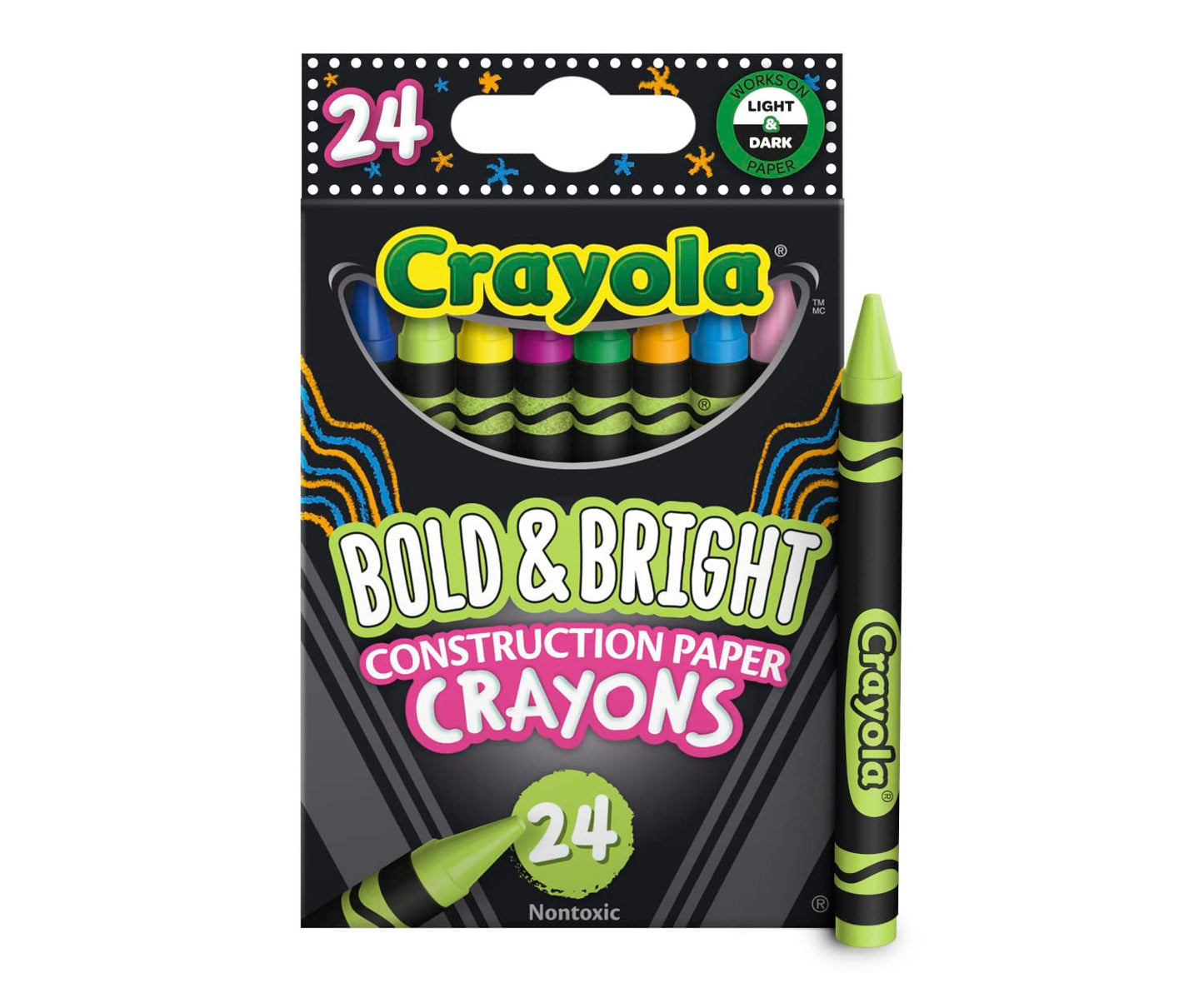 CONSTRUCTION PAPER CRAYONS 24/PK