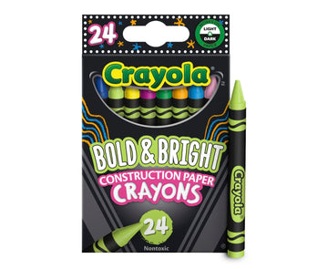 CONSTRUCTION PAPER CRAYONS 24/PK