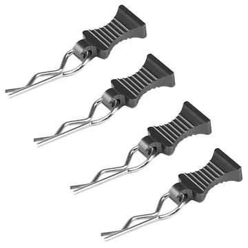 6Pack Vgoohobby RC Body Clips Pins with Fixing Bracket Aluminum Pull Tabs Mount Compatible with Redcat Traxxas Tamiya Axial SCX1