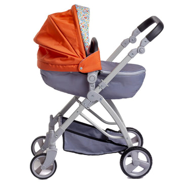 Jc Toys - For Keeps Playtime | Deluxe Folding Sports Pram Stroller | Nature Theme Collection | For Dolls Up To 20' | Ages 3+