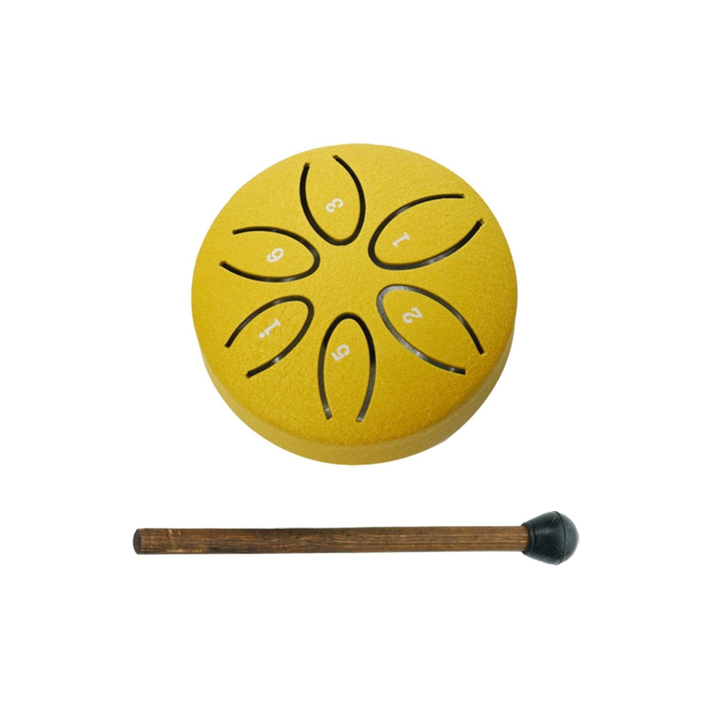 Secret Desire Steel Drum 3 Inch 6 Notes Percussion Instrument For Yoga Musical Kids Gold