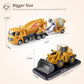 Geyiie Construction Vehicles Truck Toys, Construction Trucks Die Cast Alloy Truck Head, Tractor Trailer Excavator Dump Sandbox G