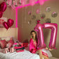 Number 7 Balloon 40 Inch Hot Pink Seven Birthday Decorations, 7 17 27 70 Year Old Balloon, Mylar Foil Balloon Number For Engagem
