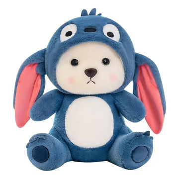 Storescent Baby Plushies, Blue Lovable Huggable Soft Toy, Hooded Plush Teddy Bear, Elegant Soft Plush Toy For Babies, Great Birt
