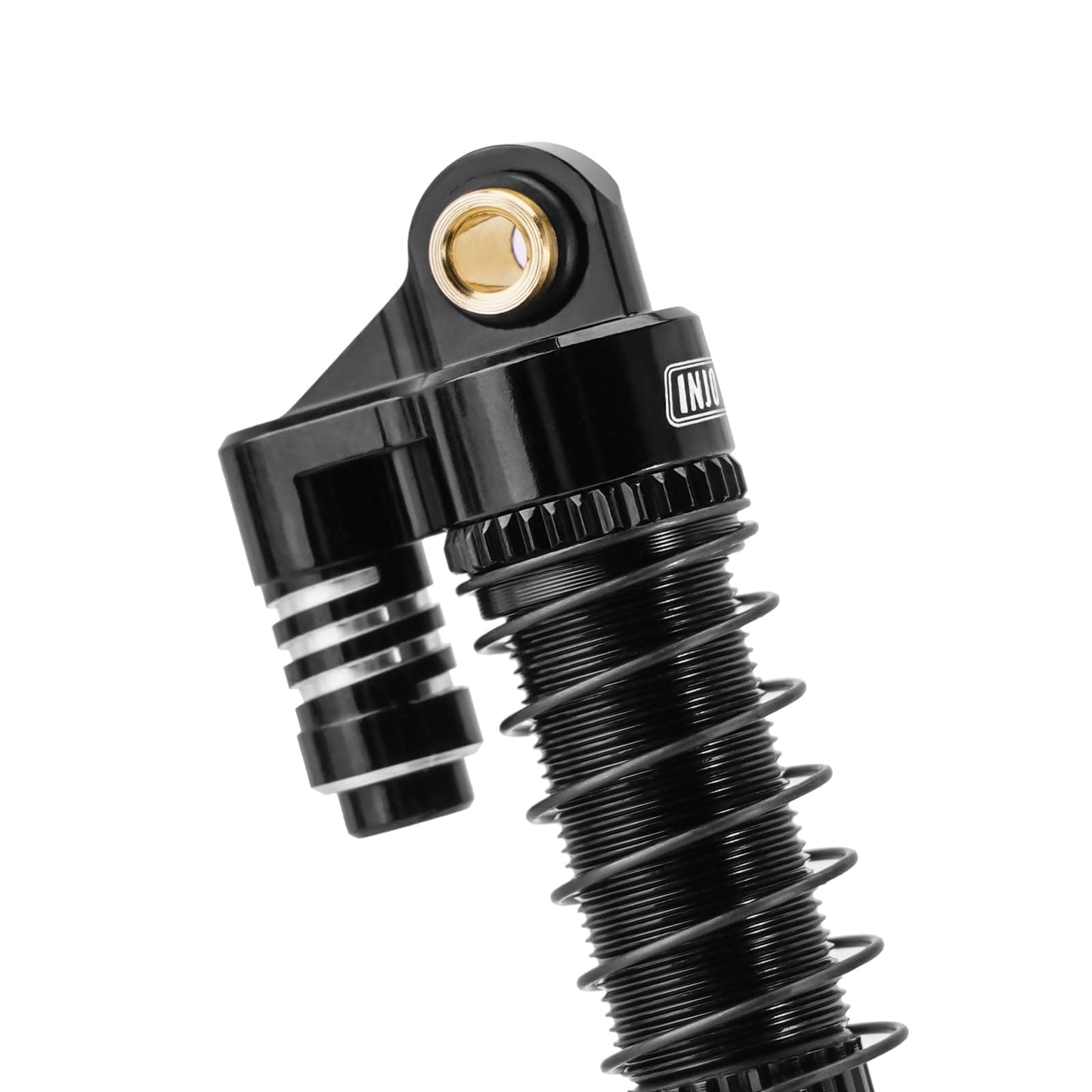 INJORA Brass & Aluminium 59mm Shocks- Long Threaded Shock Absorber Oil Damper for TRX4M TRX4MT 1/18 RC Crawler Upgrade