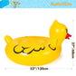 Float Joy Inflatable Duck Pool Float - Large 52" Rubber Duck Ride-On for Adults - Durable PVC - Perfect for Jeep and Pool Fun
