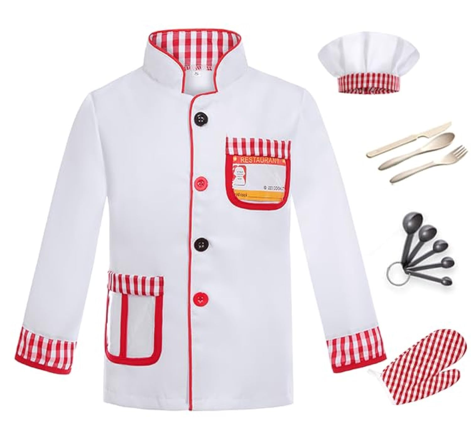 Davsolly Career Day Costume For Kids Chef Costume For Boys Girls Cooking Play Halloween 100Th Day Of School