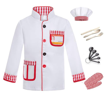 Davsolly Career Day Costume For Kids Chef Costume For Boys Girls Cooking Play Halloween 100Th Day Of School