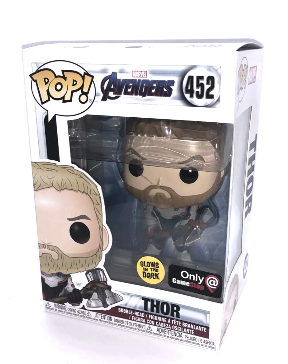 Funko Pop! Avengers Endgame Thor Quantum Realm Glow In The Dark Gamestop Exclusive