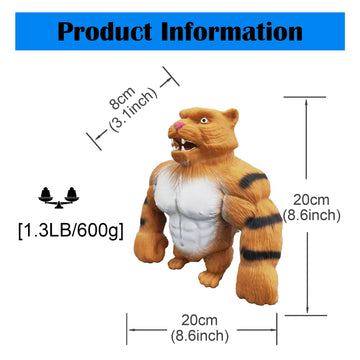 YANZHE Fun Stretchy Soft Animal Figure Toy  Sensory Stress Relief for Kids and mature-themeds (Large Light Weight 1.3LB)