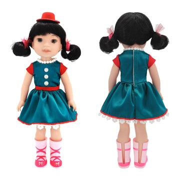 Sotogo 10 Sets American Wellie Doll Clothes Outfits Dresses Pajamas Swimsuit, Girl Wishers Doll Clothes Fit For 14 To 14.5 Inch Dolls