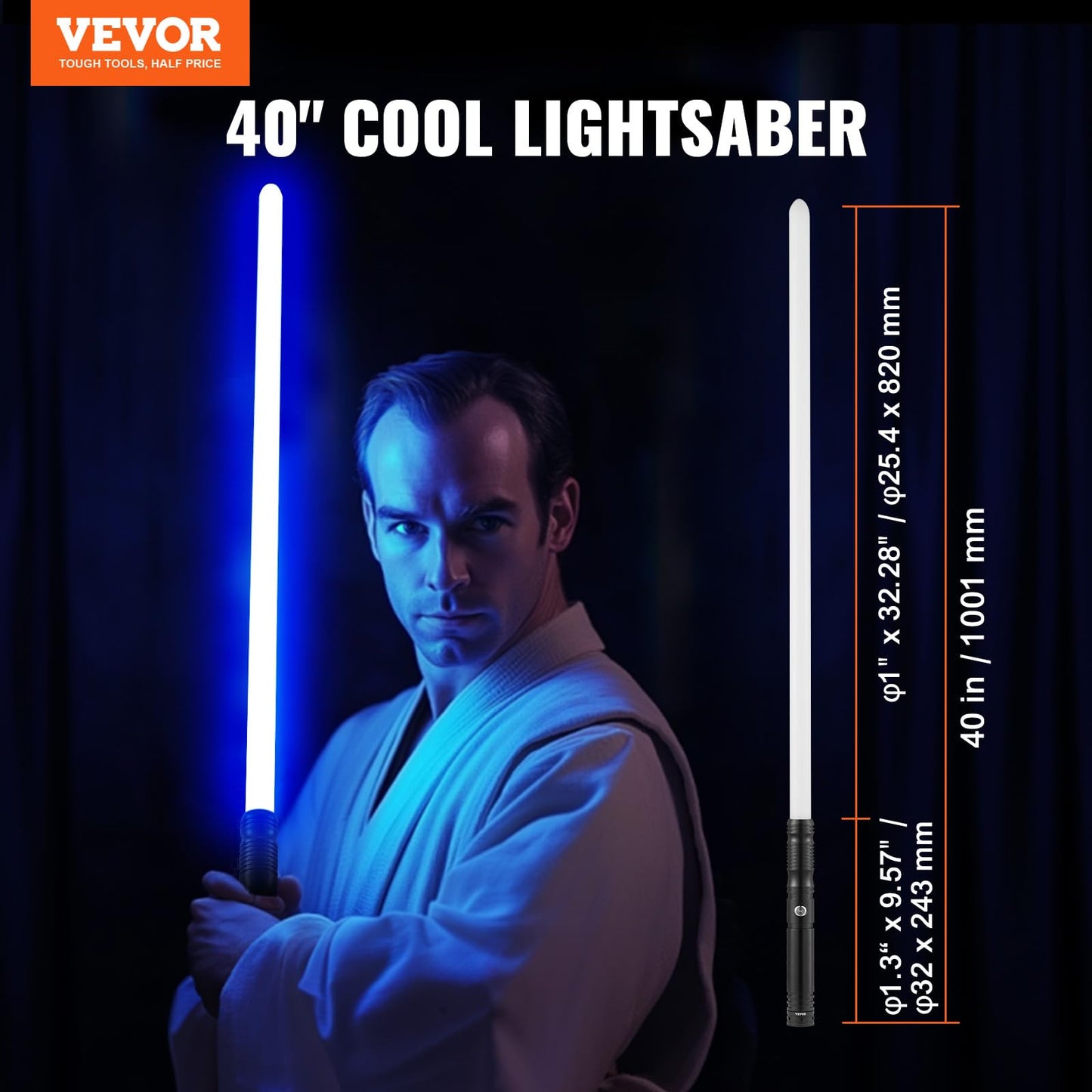 Vevor Lightsaber, Dueling Light Saber With 12 Rgb Colors 16 Sound Fonts And Motion Control, Force Fx Lightsabers With Premium Me
