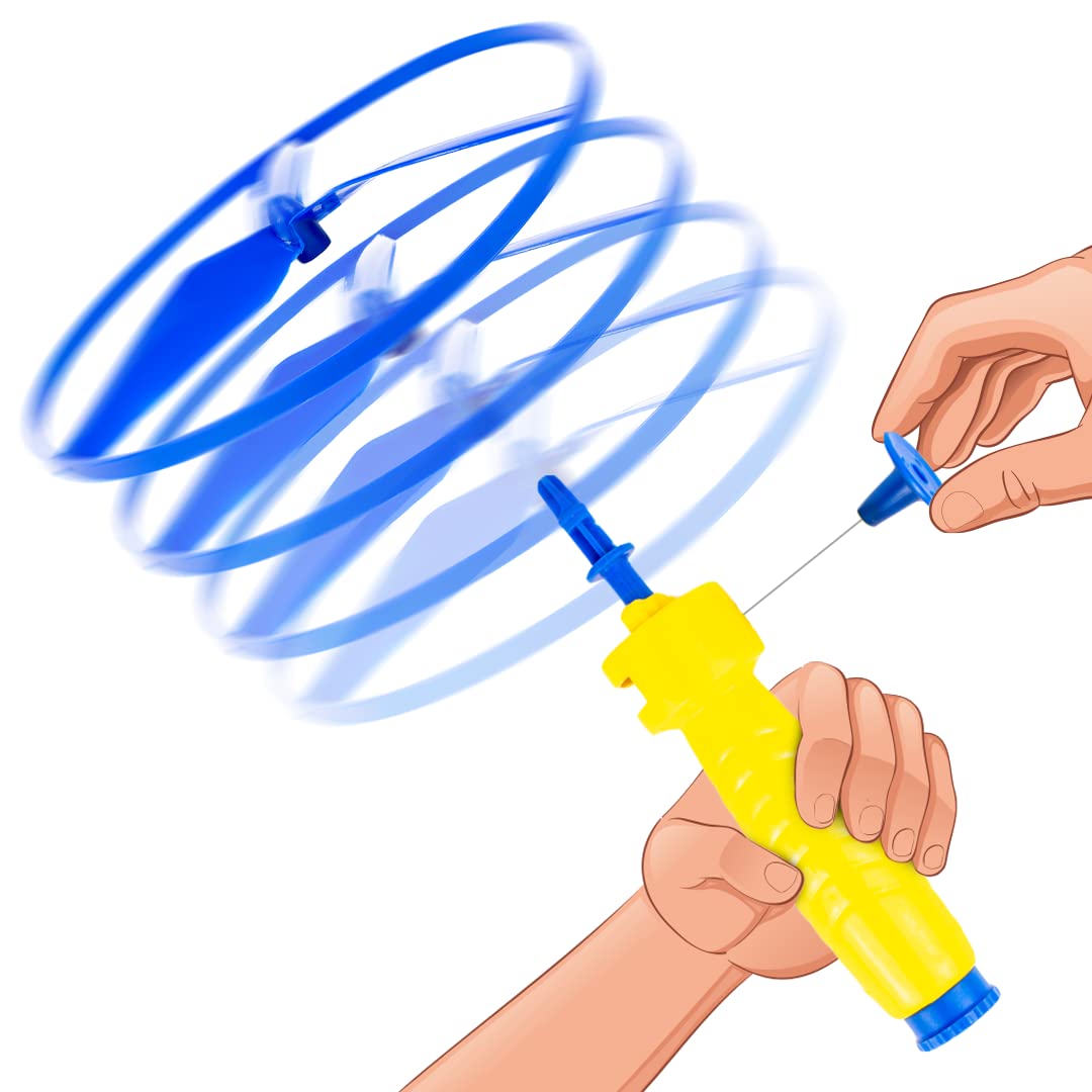 Ratna s exciting Flying Rotor Wheel for Kids to Make Their Playtime Fun. This wheele can Catch up The Height Approx. 40 ft. (Mul