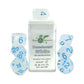 Role 4 Initiative Polyhedral Dice - Translucent White W/Light Blue And Arch'D4 (7)