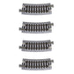 Kato USA Model Train Products Unitrack, 249mm (9 3/4'') Radius 15-Degree Curve Track (4-Piece)