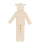 Feibel Kids Sheep Costume Fuzzy Little Lamb Halloween Christmas Outfit Long Sleeve Top + Pants + Hat + Gloves + Socks (Beige, L)