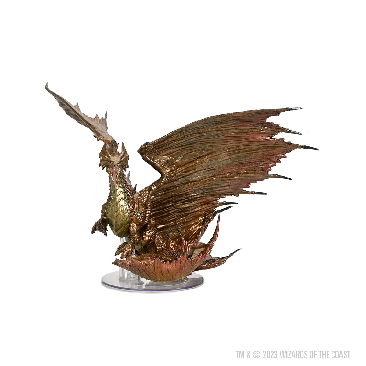 WizKids D&D Icons of The Realms: mature-themed Brass Dragon Dungeons and Dragons Miniatures