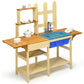 Honey Joy Kids Mud Kitchen Playset, Indoor Outdoor Wooden Pretend Play Toy Kitchen With Removable Sink, Simulated Faucet, Mud Ki