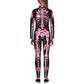 Remimi Skeleton Skin Costume For Boys Girls Bone Skull Stretchy Cute Fancy Jumpsuit Pink 13-14 Years