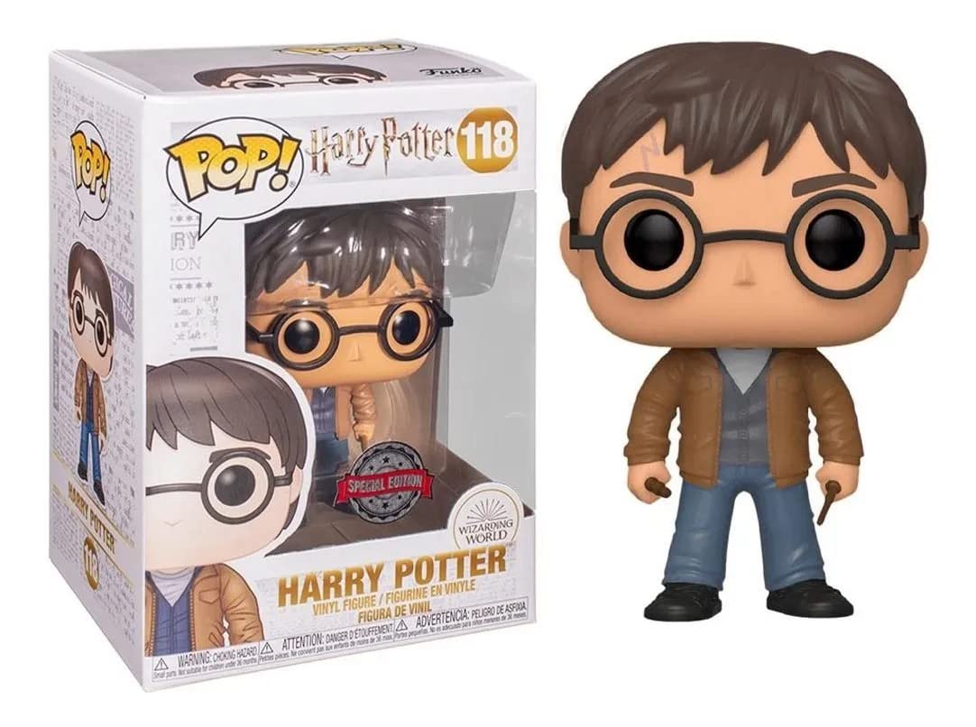 Funko Pop Harry Potter - Harry with Two Wands Vinyl Figure - Multicolor - Exclusive Model FU47345