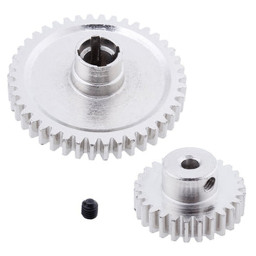 HobbyPark Metal Diff Differential Main Gear 42T & Motor Pinion Gear 27T Set for WLtoys A959-B A969-B A979-B K929-B 1/18 Scale RC