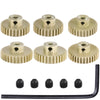 M0.6 Pinion Gear Set 3.175Mm 28T 29T 30T 31T 32T 33T 6Pcs 7075 Aluminum Alloy Metal Pinion Motor Gear For 1/10 Rc Car Brushed Br